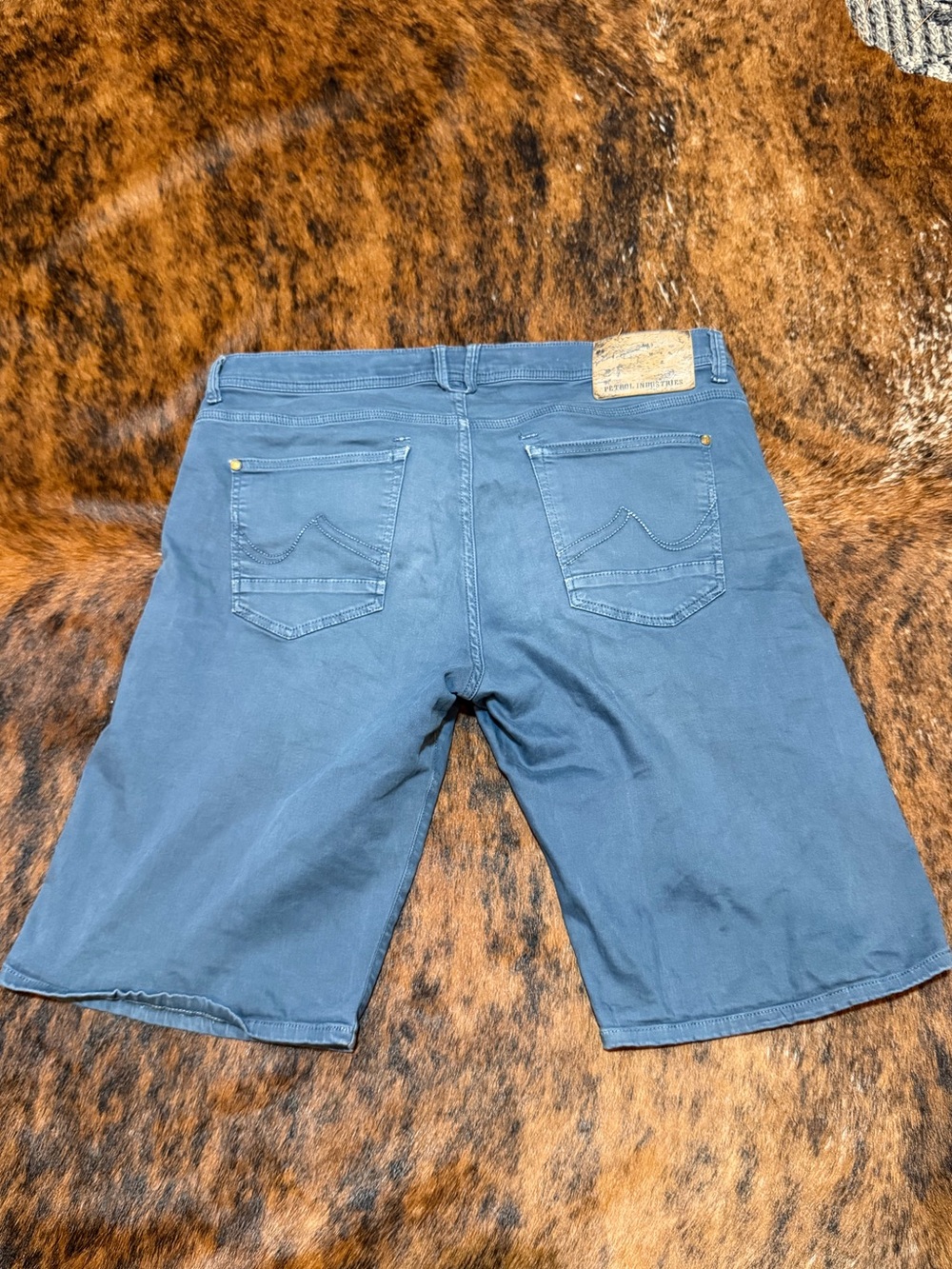 Petrol Industries Mens Denim Shorts Seaham Petrol Blue Size XXL Americana